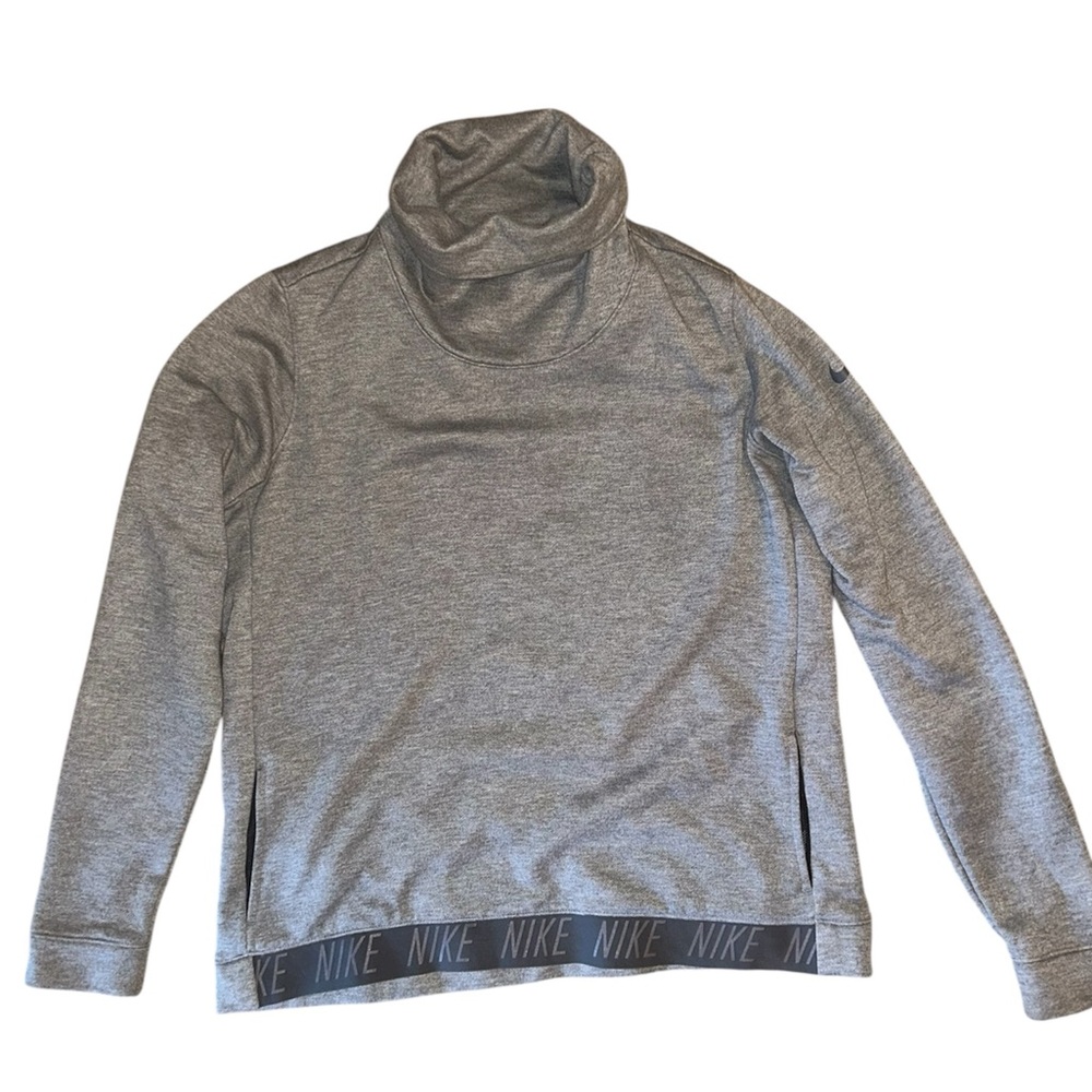 Nike Women’s Heather Dri Fit Gray Cowl neck Sweater